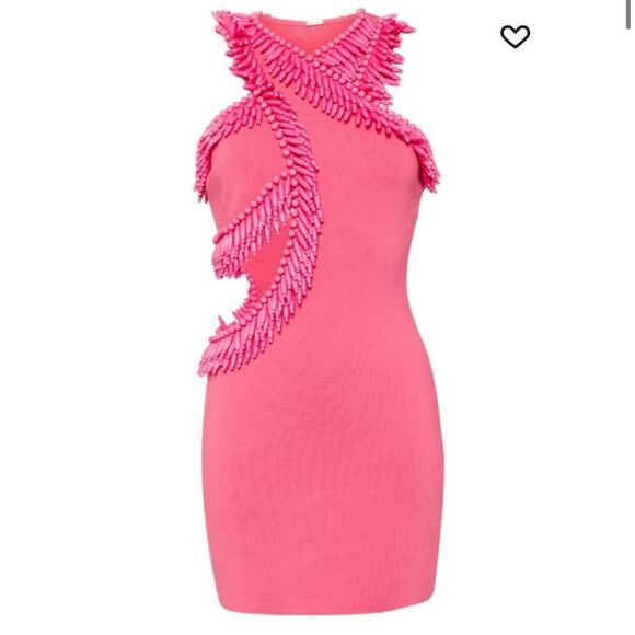 Cult Gaia Ervin Knit Mini Dress In Pink - Picture 15 of 15